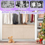 Large Toy Storage Box with Lid, Collapsible Kids Toy Chest - Image 5