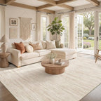 Nakagishi Boho 6x9 Area Rug Living Room Rugs Machine Washable Beige - Image 2