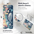 homerella Bathtub Mat Non Slip Kids 40x16 Baby Bath Mat Non Slip Anti Mold - Image 3