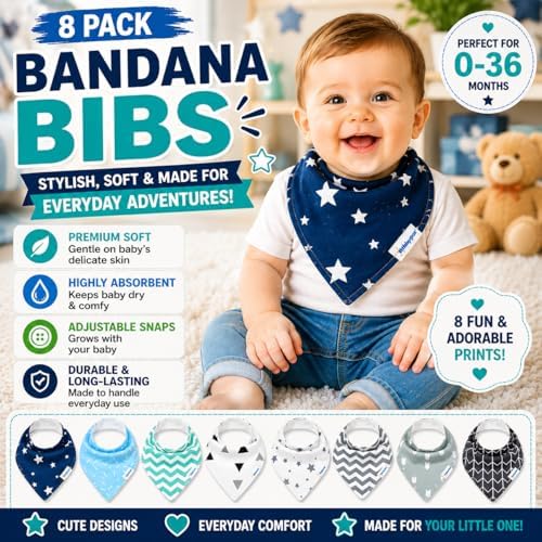 KiddyStar Premium Organic Cotton Bibs - Image 2