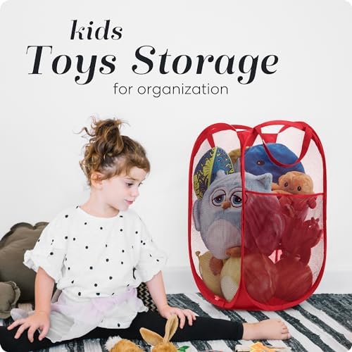 Handy Laundry Collapsible Mesh Pop Up Laundry Hamper 14 x 13 x 24 in - Image 6