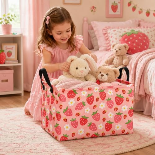 Kid Storage Basket Gift Shelf Basket Toy Storage Bin, Nursery Basket Organizer - Image 3
