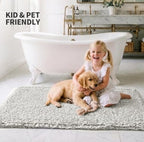 ILANGO Bathroom Rugs 30" × 20", Extra Soft Absorbent Microfiber Bath Rugs - Image 2