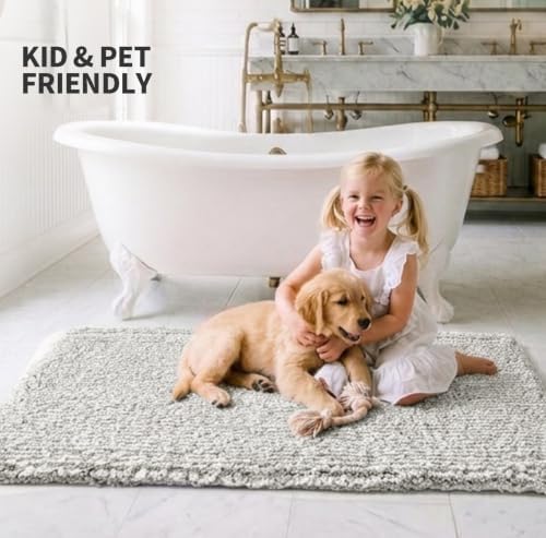 ILANGO Bathroom Rugs 70" × 24", Extra Soft Absorbent Microfiber Bath Rugs - Image 2