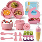 Silicone Baby Feeding Set, Miicasa Baby Led Weaning Supplies Kit by MIICASA