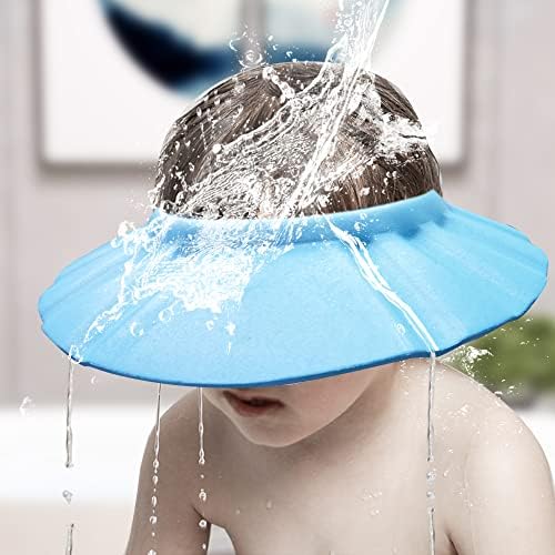 Baby Shower Cap Soft Adjustable Baby Bath Head Cap Visor - Image 4