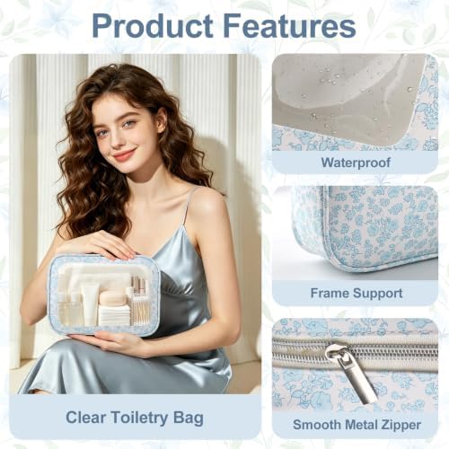 YOPCDJ 5PCS Diaper Bag Organizer Pouch Set, TSA Approved Toiletry Bag, Purse - Image 4