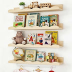 Fixwal Nursery Book Shelves, 16.5 Inch Floating Bookshelves by Fixwal