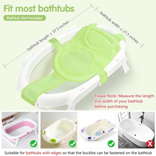 Colorlife Baby Bath Seat Support Net Infant Bathing Seat Support Mat, - Image 3
