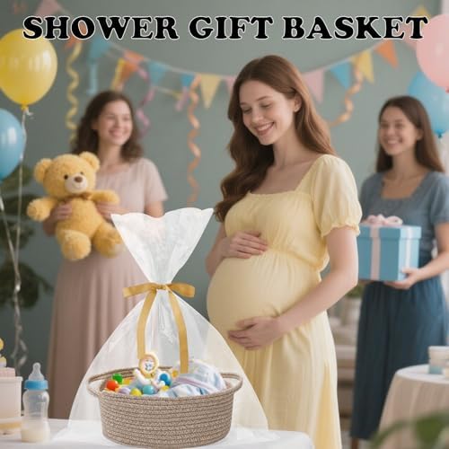 Woven Rope Basket, Baby Gift Basket - Image 6