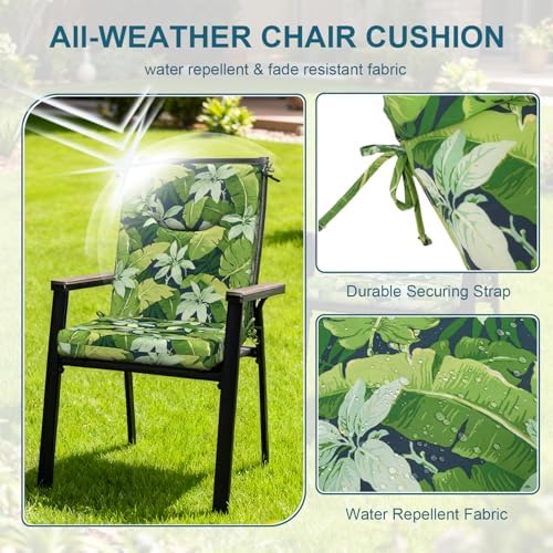DYTXIII Outdoor High Back Chair Cushions Set of 2, 44x20 in Water Repellent - Image 4