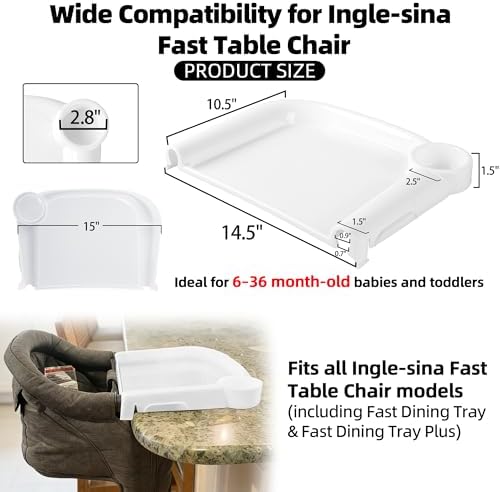 Portable Baby Dining Tray for Ingle-sina Fast Table Chair - Image 2