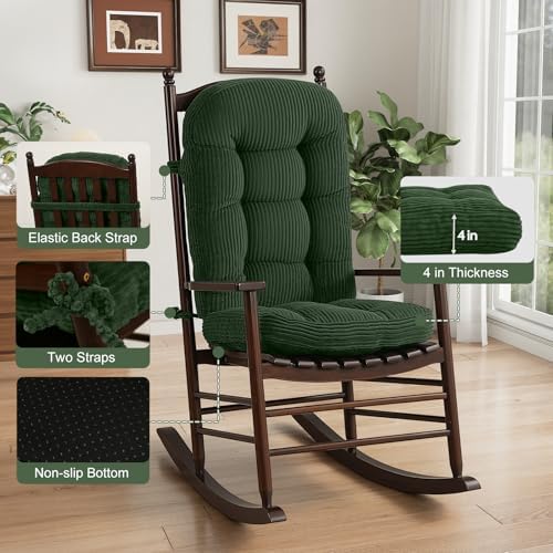 idee-home Rocking Chair Cushions Indoor, Glider Rocker Replacement Cushions - Image 5
