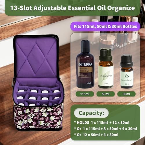 Weljoy Essential Oil Case 13 Bottle Organizer - Image 2