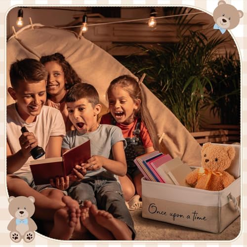 Marsui 1 Pcs Book Storage Basket Book Bin Once Upon a Time - Image 6