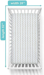 American Baby Company Printed 100% Cotton Jersey Knit Fitted Crib Sheet - Image 3