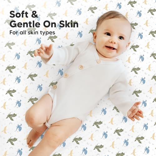 2pk Mini Crib Sheets Fitted 38x26 Pack N Play Mattress Sheet - Image 4