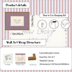 Framed How Lucky Are We Wall Art, Trendy Positive Affirmation Quotes Canvas - Image 6