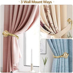USFOOK Gold Curtain Holdbacks, Decorative Drapery Tiebacks, 2 Pack/1 Pair - Image 5