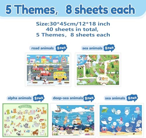 Disposable Placemats for Baby Toddlers, Plastic Sticky Table Mats Babies for - Image 4