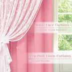 ASPMIZ Pink Curtains for Living Room Double Layer Curtains - Image 2
