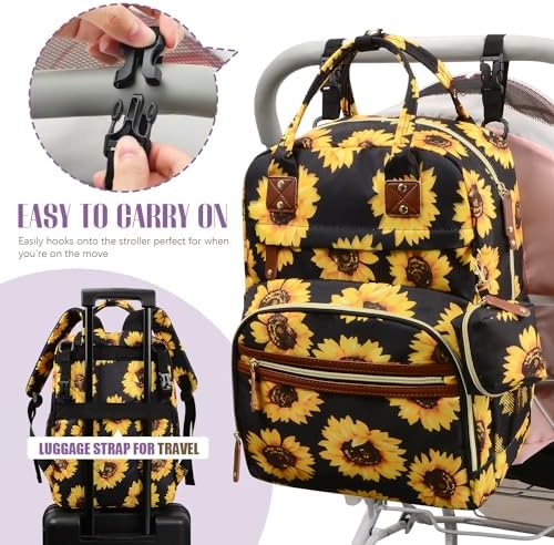 Tuwubi Diaper Bag Backpack, Baby Essentials Travel Tote Bag - Image 5
