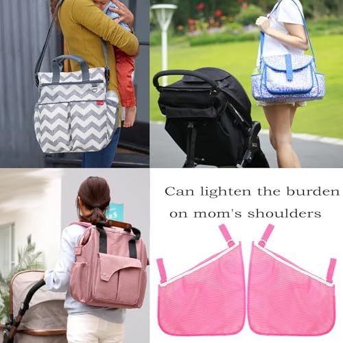 2 Pack Universal Side Sling Stroller Mesh Cargo Net, Side Sling Stroller Mesh - Image 3