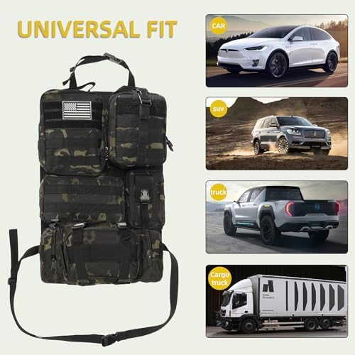 Tactical Car Seat Back Organizer, Tactical Molle Seat Back Organizer - Image 5