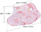 Baby Crib Net Tent, Zipper Closure Folding Portable Breathable Baby Bed Net - Image 3