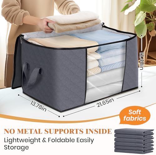 Fab totes 8 Pack Storage Bags for Clothes Blanket Storage Bins - Image 2