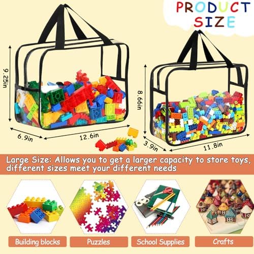 6Pcs 3Large & 3XL Toy Storage Bags - Image 2