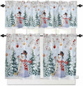 Snowman Kitchen Curtains and Valances Set by VandarllinHomeKitchenDecor