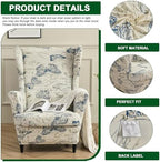CRFATOP Wingback Chair Cover Butterfly Armchair Slipcover - Image 2