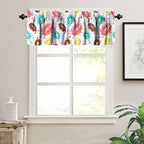 Donut Valances Curtain Colorful Donut Chocolate Lemon Blue Mint Pattern Window - Image 5