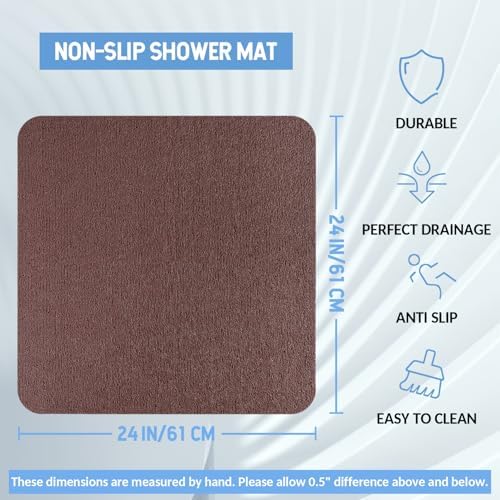 Hargiis Non-Slip Bathtub Mat, Anti Slip Shower Mat, Fast Drying Bathtub Mats - Image 2