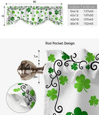 St. Patrick's Day Blackout Tie Up Valance Curtains - Image 6
