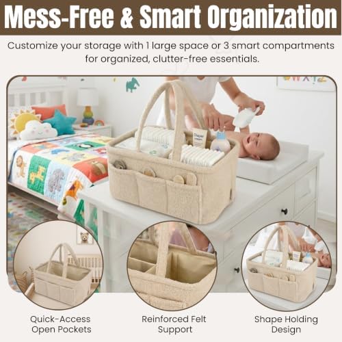 Baby Diaper Caddy Organizer - Image 2