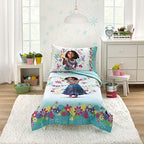 Disney Encanto Tropical Delight Pink and Aqua Flowers and Butterflies 4 Piece by Disney