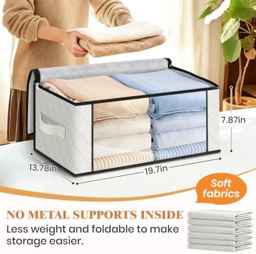Fab totes 35L Closet Organizers, Foldable Under Bed Storage Containers - Image 2