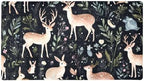 Shower Mat Non Slip 26.8 x 15.1 Inches, Deer Floral Bathtub Mat Shower Stall by Anna+Cowper