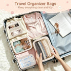 YOPCDJ 5PCS Diaper Bag Organizer Pouch Set, TSA Approved Toiletry Bag, Purse - Image 6