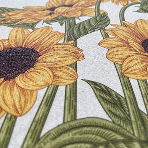 UKELER Sunflower Bath Mat 31.5''×19.6'' Rubber Backed Bathroom Rug Non Slip - Image 4