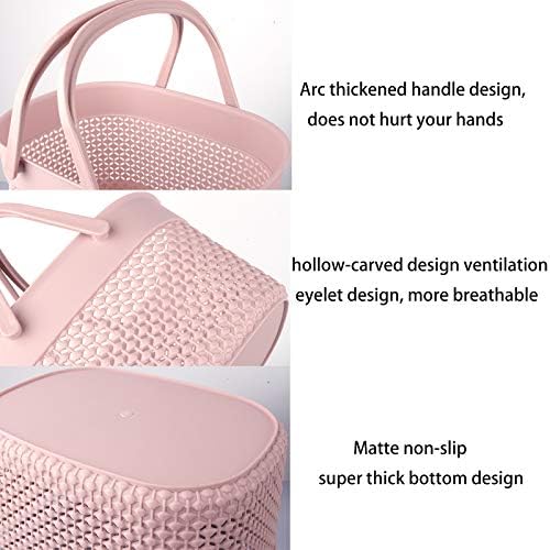 rejomiik Portable Shower Caddy Basket, Plastic Organizer Storage Tote - Image 3