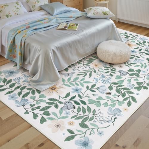 Lahome Blue and Green Boho Rugs - Image 5