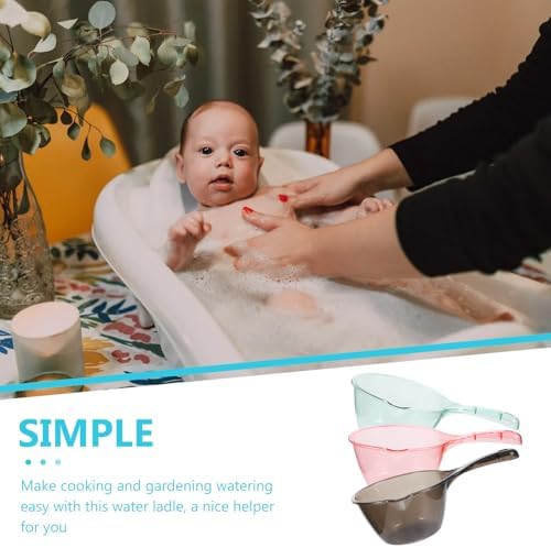 KALLORY 3pcs Plastic Bath Water Scoop Set - Image 3