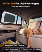 4 Pack Car Side Window Sun Shades, Static Cling - Image 6