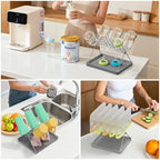 Bottle Drying Rack, Stainless Steel Foldable Water Bottle Drying Rack Organizer - Image 4