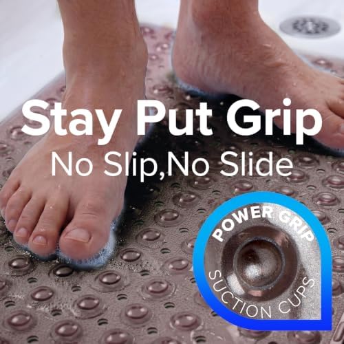 SlipX Solutions 39x16 Extra Long Non Slip Bath Mat, Tub & Shower - Image 2