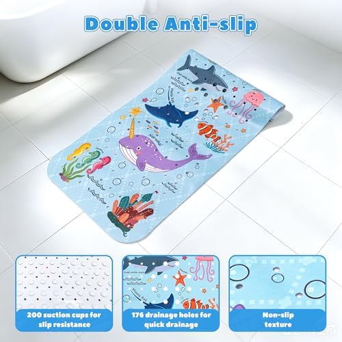 UNEEDE Baby Bathtub Mat Non Slip - Image 4