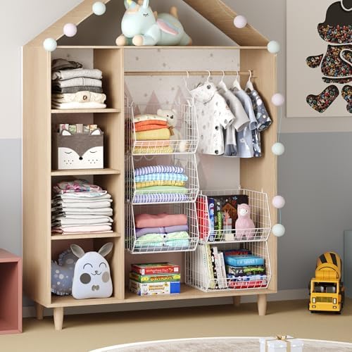 5 Tier Closet Hanging Organizer, Clothes Hanging Shelves - Image 5